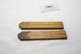 UNUSUAL PAIR OF E. PRESTON FOLDING RULES