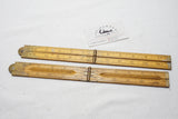 UNUSUAL PAIR OF E. PRESTON FOLDING RULES