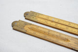 UNUSUAL PAIR OF E. PRESTON FOLDING RULES