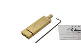 NOS THREE RIVERS TOOLWORKS BRASS PRECISION SANDING BLOCK - PAUL HAMLER