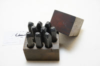 FINE COMPLETE MILLERS FALLS NUMBER PUNCH SET - 1/4"