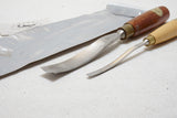 FINE PAIR OF ASHLEY ILES NO. 3 & 4 STRAIGHT GOUGES - 1/4" ~ 1"