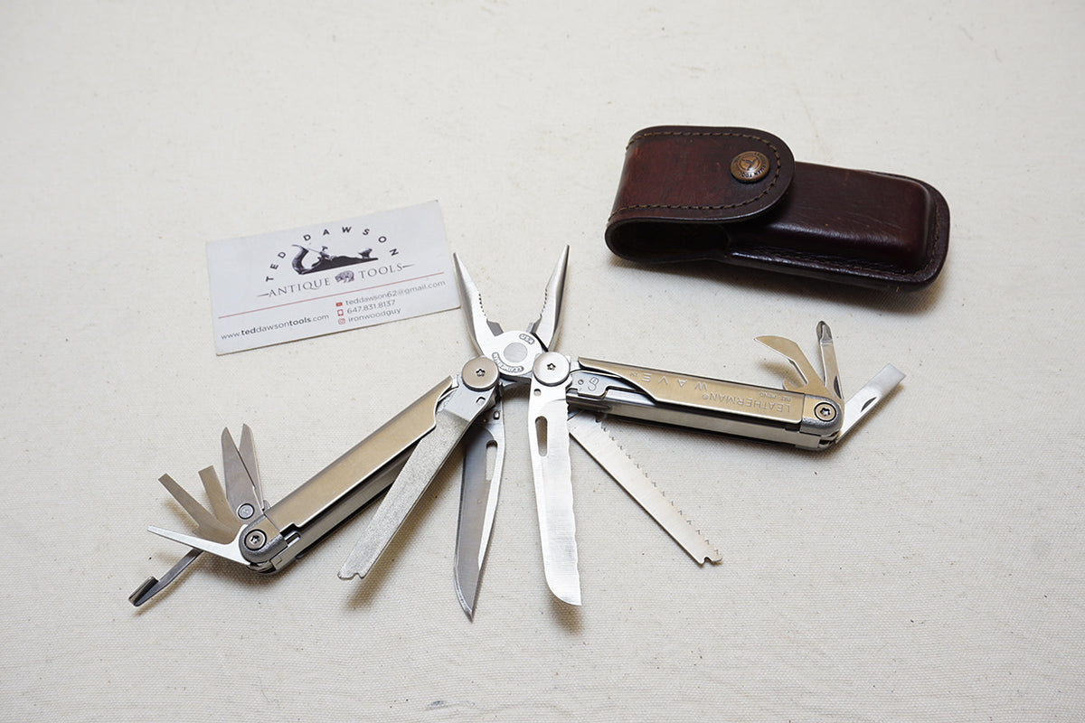 EARLY LEATHERMAN WAVE PAT. PEND MULTI TOOL KNIFE WITH ORIGINAL CASE ...