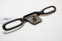 UNUSUAL EARLY ROUND BOTTOM CAST IRON SPOKESHAVE - BIRMINGHAM