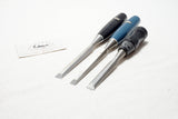 3 STANLEY CHISELS - 3/8" & 1/2" - NO. 60