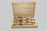 FINE SET OF 6 BERG CHISELS IN ORIGINAL BOX