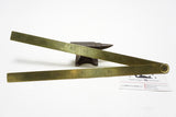 FINE PRESTON BRASS BLACKSMITH FOLDING RULE - 2FT 2 FOLD - 1915