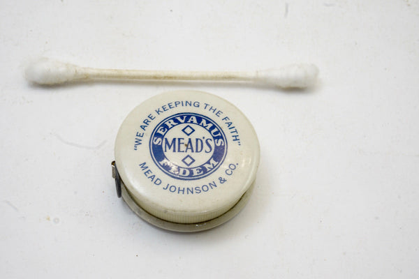 FINE MEAD ADVERTISING TAPE MEASURE - PATENT 1917, 1918