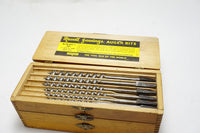 FINE SET OF 13 RUSSELL JENNINGS AUGER BITS IN ORIGINAL BOX