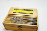 FINE SET OF 13 RUSSELL JENNINGS AUGER BITS IN ORIGINAL BOX