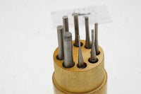 NOS EARLY SET OF 8 STARRETT NO. 565 DRIVE PIN PUNCHES - 1/16" ~ 5/16"