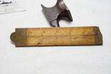 STANLEY SWEETHEART NO. 36 1/2 CALIPER RULE - 12 IN 2 FOLD