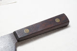SHARP AND CLEAN KITCHEN CLEAVER WITH ROSEWOOD HANDLE