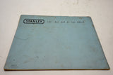 VERY CLEAN & COMPLETE STANLEY 1952 TOOL GUIDE WITH 38 INDIVIDUAL CHARTS