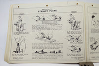 VERY CLEAN & COMPLETE STANLEY 1952 TOOL GUIDE WITH 38 INDIVIDUAL CHARTS
