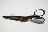 EARLY C. KLAUBERG TAILOR SHEARS WITH OVERSIZED BRASS NUTS - 12"