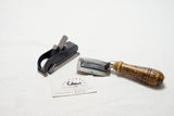 MINT STANLEY NO. 75 BULLNOSE RABBET PLANE & ULMIA VENEER SAW