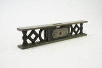 VERY UNCOMMON ORNATE FITCHBURG CAST IRON LEVEL