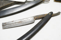 LOT 3 STRAIGHT RAZORS - JOSEPH RODGERS & SONS, BOKER & DICKINSON