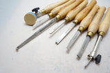 MINT SET OF 8 ROBERT SORBY LATHE CHISELS AND ACCESSORIES
