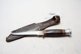 J.H. THOMPSON CUTLERY HUNTING KNIFE & SHEATH - SABRE 110-5"