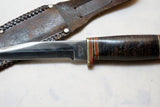 J.H. THOMPSON CUTLERY HUNTING KNIFE & SHEATH - SABRE 110-5"