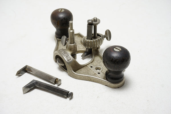 FINE STANLEY NO. 71 ROUTER PLANE WITH ALL 3 CUTTERS