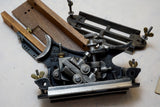 RARE & FINE HOWKINS PATENT PLOW PLANE WITH SAMPLES & TAG