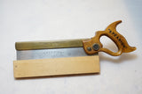 MINT SPEAR & JACKSON NO. 52 BRASS BACK DOVETAIL SAW - 10" 15 TPI