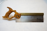MINT SPEAR & JACKSON NO. 52 BRASS BACK DOVETAIL SAW - 10" 15 TPI