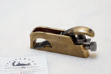 RARE & UNIQUE 'MECHANISMS PATENT" BRASS RABBET PLANE