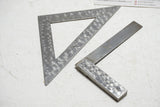 EXCELLENT SET - MACHINIST MADE SQUARE & TRIANGLE WITH MILLED FINISH