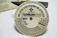 SUPERB CELLULOID CLEVELAND TWIST DRILL CO. + LAVIN & SONS CALCULATORS