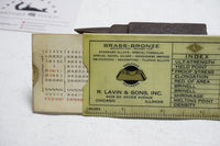 SUPERB CELLULOID CLEVELAND TWIST DRILL CO. + LAVIN & SONS CALCULATORS