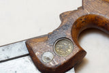 RARE CA 1850 HENRY DISSTON STEEL BACK TAPERED DOVETAIL SAW