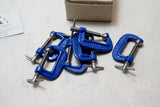 NOS CA 1970s 6 RECORD STEEL C CLAMPS - 1"