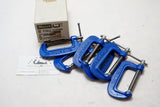NOS CA 1970s 6 RECORD STEEL C CLAMPS - 2"