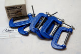 NOS CA 1970s 6 RECORD STEEL C CLAMPS - 2"