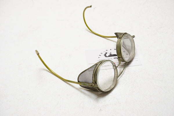 antique goggles FINE PAIR OF CESCO SAFETY GOGGLES / GLASSES