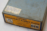 MINT IN BOX RECORD NO. 010 CARRIAGE MAKERS' RABBET PLANE