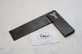 EARLY TIDGEWELL & CO ROSEWOOD AND BRASS SQUARE
