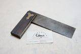 EARLY TIDGEWELL & CO ROSEWOOD AND BRASS SQUARE