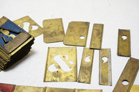 FABULOUS BRASS STENCIL SET - 2 FULL ALPHABETS PLUS EXTRAS