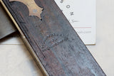 EARLY TIDGEWELL & CO ROSEWOOD AND BRASS SQUARE