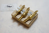 LIKE NEW ALDON SET OF 3 LUTHIER'S BRONZE SPOKESHAVES IOB