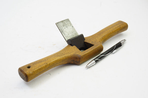UNUSUAL HANDCRAFTED BEECH SPOKE SHAVE WITH EBONY WEDGE - L. CHAMPION CANADA