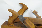 EXTRA FINE PAIR OF REED UTICA NY 1 1/4" HANDLED TONGUE & GROOVE PLANES