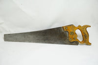 FINE EARLY SAMLLER ATKINS & CO DAMASKEEN 11 POINT CROSSCUT SAW