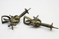 VERY RARE ELMER FELL PATENT ARTICULATING PIPE CLAMPS OR VISE