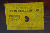 EXTRA FINE LARGE BUTTERFIELD TAP & DIE SCREW PLATE SET - WOW!